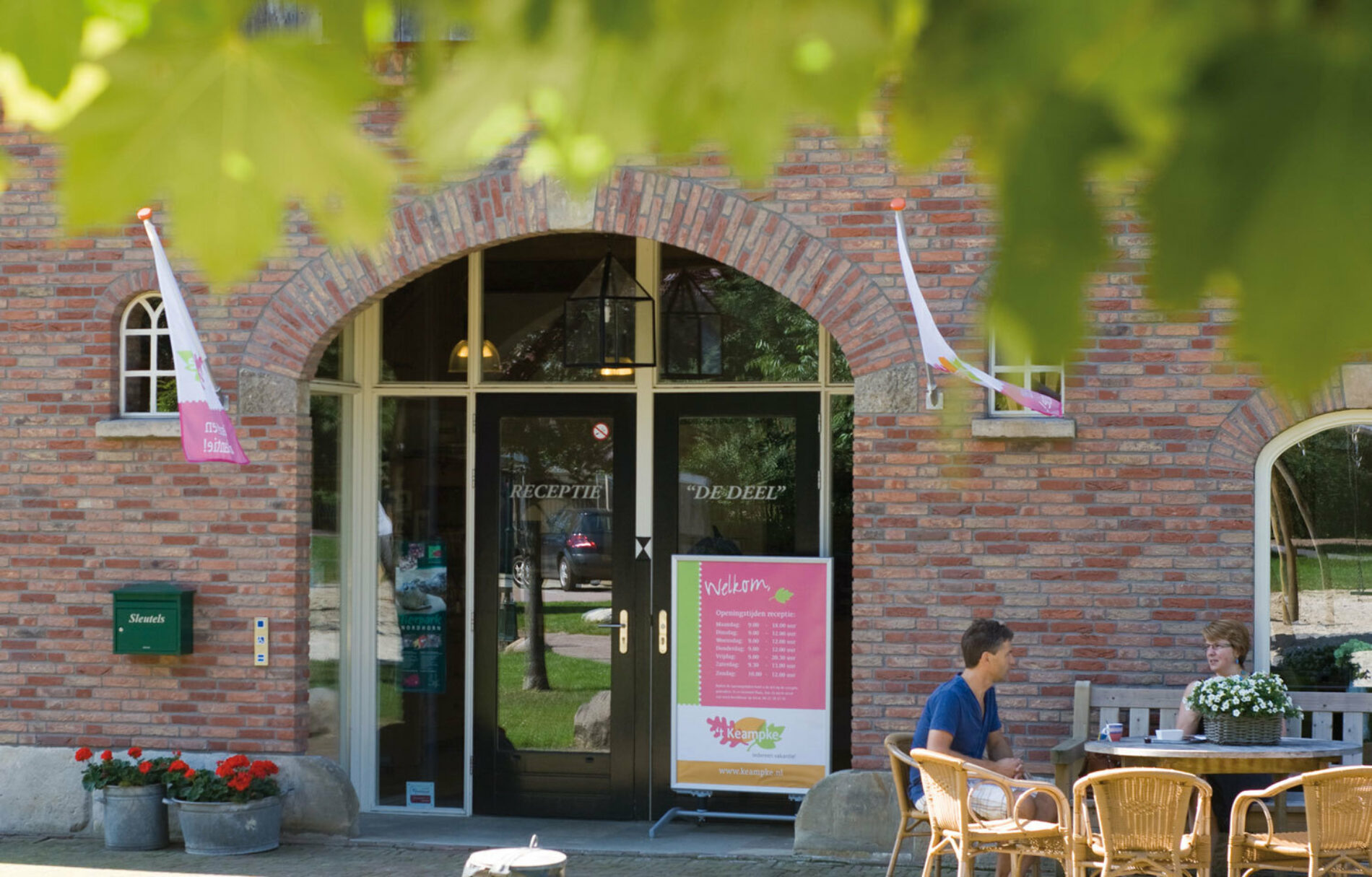 Keampke Receptie Entree Buiten Zitten Groepsaccommodatie